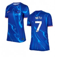 Camisa de Futebol Chelsea Pedro Neto #7 Equipamento Principal Mulheres 2024-25 Manga Curta